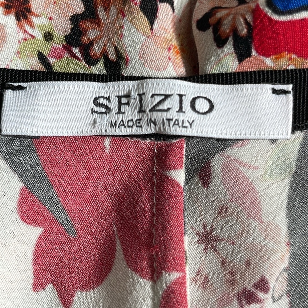 SFIZIO Colorful Floral Maxi Dress Size L Tall Sleeveless - Picture 7 of 10